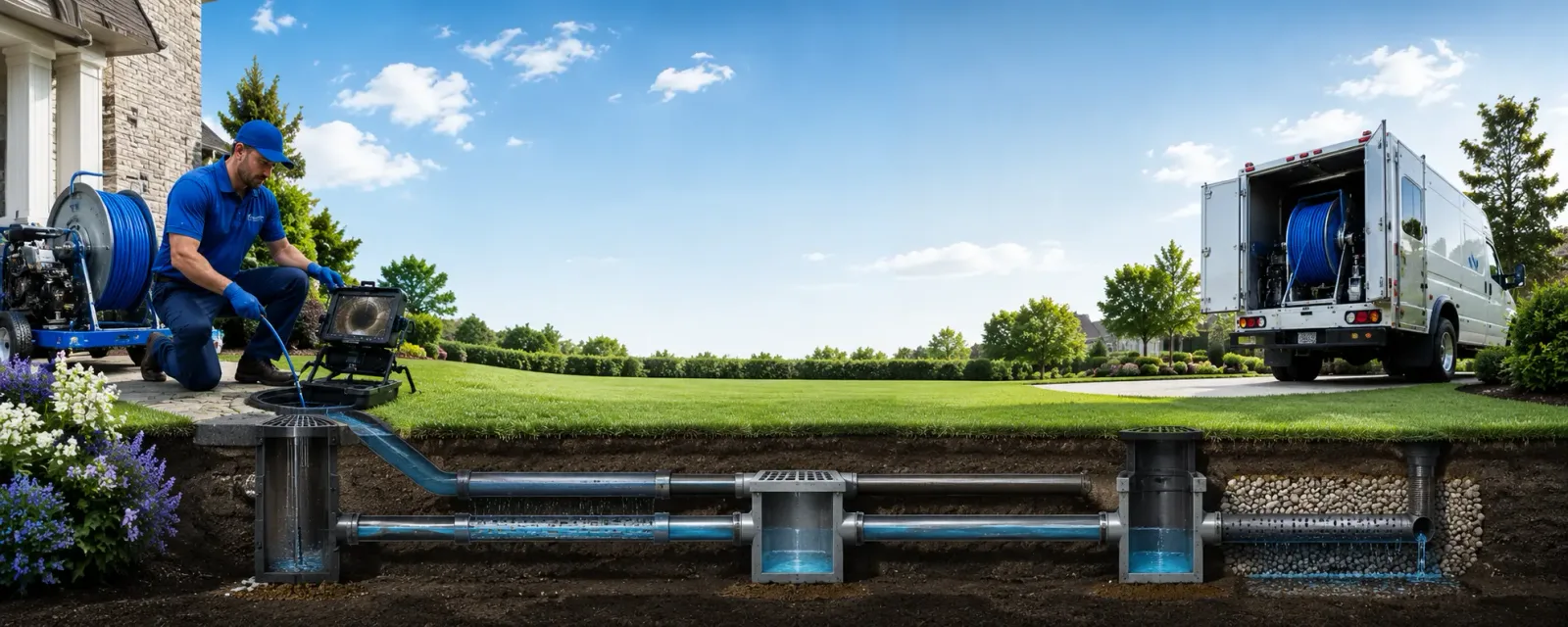 Outdoor drain cleaning information for Clay City, IL